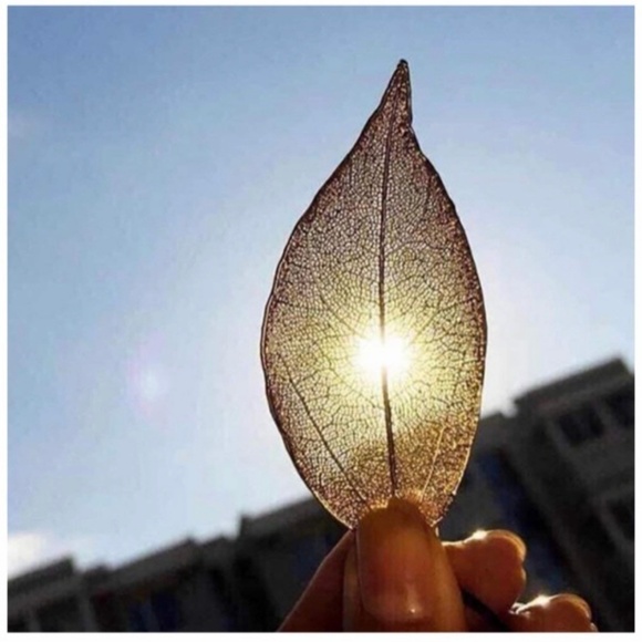 SALE💚 any 3 for $18 💚 leaf Pendant Long Chain Necklace Gold - Picture 6 of 6